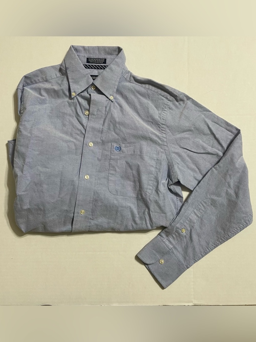 Izod Light Blue Casual Button Down‎ Shirt medium